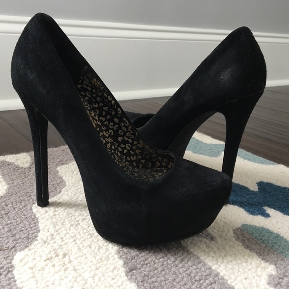 Jessica Simpson Shoes - Black Suede Heels